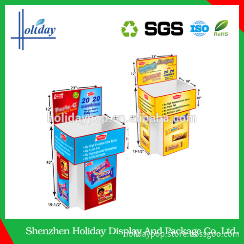 Concise design corrugated retail dump bins display
